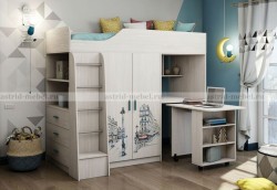 Кровать-чердак Каприз-9 "Париж" ТМ Астрид-Мебель